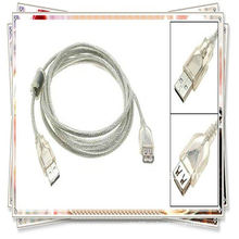 Высокое качество 5m 16ft USB 2.0 Удлинительный кабель USB am to af кабель прозрачный белый